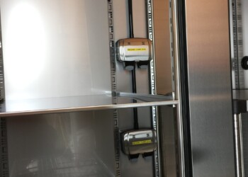 This customer required 3 double electric sockets in their double door cabinet for running multiple bits of small equipment.