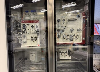 One of our cabinets housing an AKTA GO & AKTA Pure over in Republic of Ireland